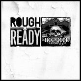 Banner for the Boondock Traders & Co. Streetwear, clothing and apparel brands line of clothing that is made of 100% natural cotton fibres. Featuring the clothing lines neck print on an aged white wall that has peeling paint.